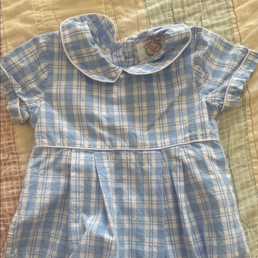 Blue Plaid Kids Shirt